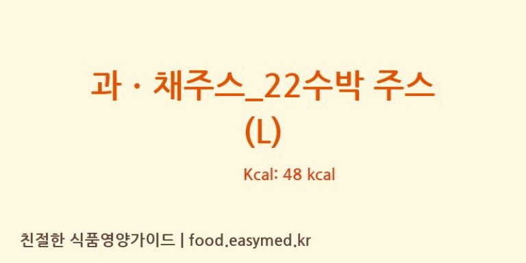 과ㆍ채주스_22수박 주스 (L) 칼로리 및 주요 영양소 분석 (투썸플레이스)