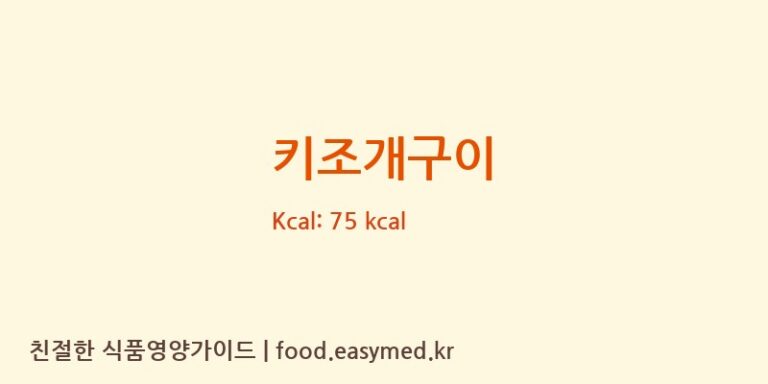 키조개구이 영양성분 (칼로리, 단백질, 나트륨)