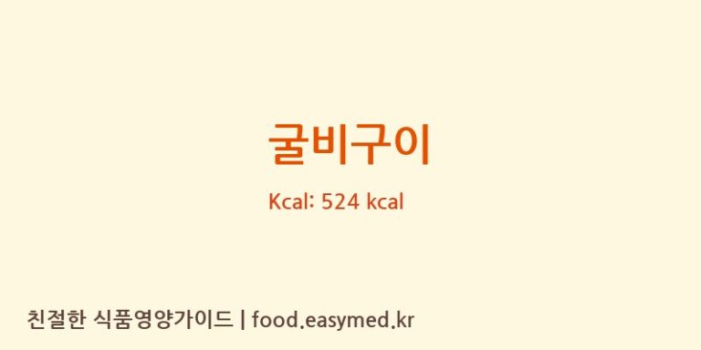 굴비구이 영양성분 (칼로리, 단백질, 나트륨)