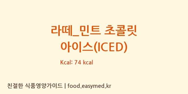 [토프레소] 라떼_민트 초콜릿 아이스(ICED) 다이어트 영양 정보 (당류, 단백질)