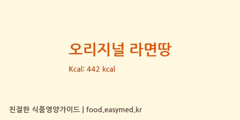 [중독팩토리] 오리지널 라면땅 다이어트 영양 정보 (당류, 단백질)