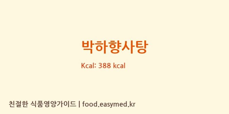 [라이프제과] 박하향사탕 영양성분 (칼로리, 단백질, 나트륨)