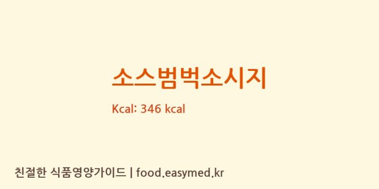 [(주)샤니] 소스범벅소시지 다이어트 영양 정보 (당류, 단백질)
