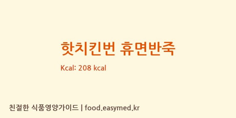 핫치킨번 휴면반죽 칼로리 및 주요 영양소 분석 ((주)샤니)