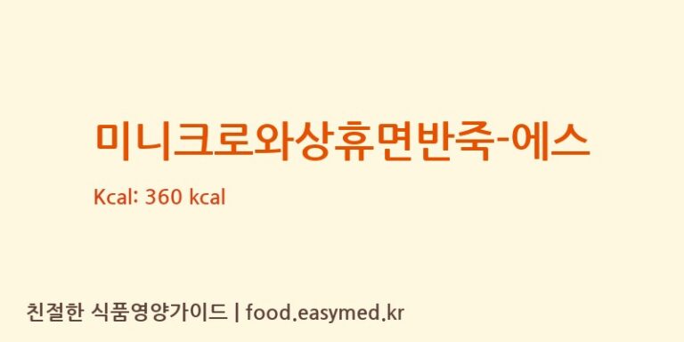 [(주)샤니] 미니크로와상휴면반죽-에스 영양성분 (칼로리, 단백질, 나트륨)