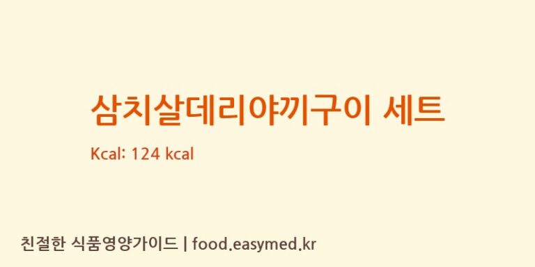 [(주)현대그린푸드스마트푸드센터] 삼치살데리야끼구이 세트 영양성분 (칼로리, 단백질, 나트륨)