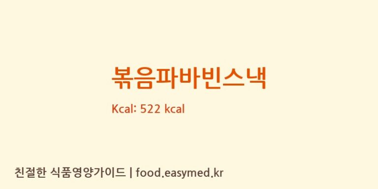 [NINGXIA HOUSENGJI FOOD CO.,LTD] 볶음파바빈스낵 영양성분 (칼로리, 단백질, 나트륨)