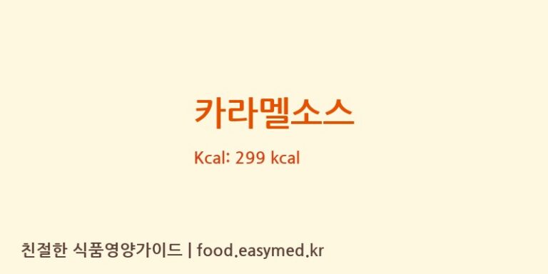 [(주)에프비신영] 카라멜소스 다이어트 영양 정보 (당류, 단백질)