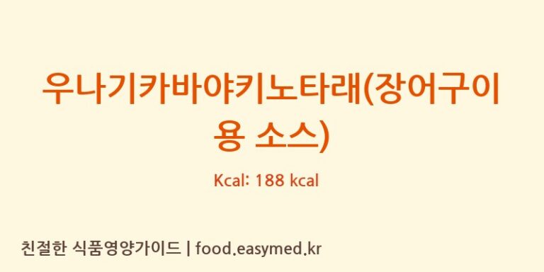 [NIBISHISHOYUCO.,LTD] 우나기카바야키노타래(장어구이용 소스) 다이어트 영양 정보 (당류, 단백질)
