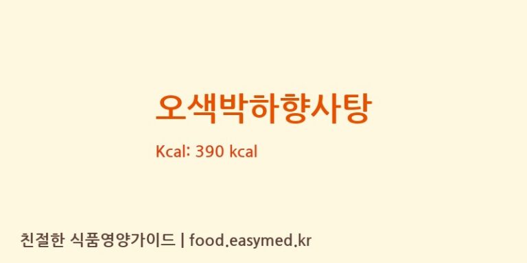 [맘모스식품] 오색박하향사탕 다이어트 영양 정보 (당류, 단백질)
