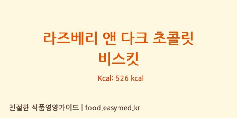 [ARTISAN BISCUITS] 라즈베리 앤 다크 초콜릿 비스킷 다이어트 영양 정보 (당류, 단백질)