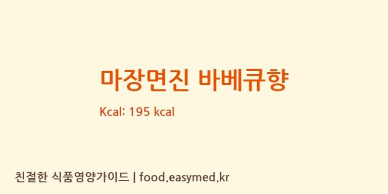 [SHANDONG QITENG BIOTECHNOLOGY CO., LTD.] 마장면진 바베큐향 다이어트 영양 정보 (당류, 단백질)