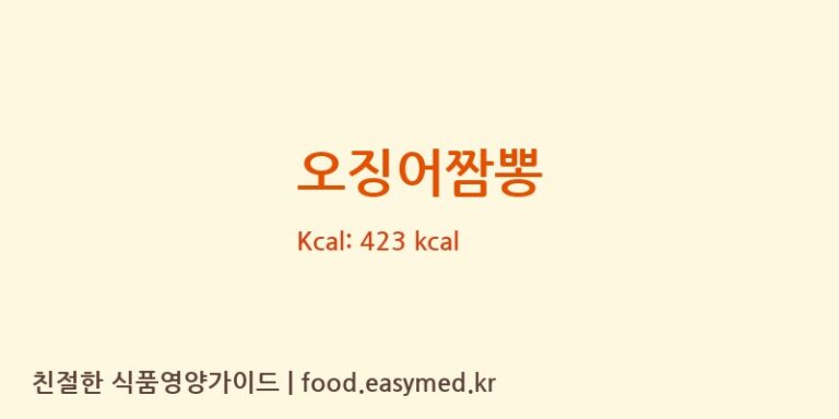 [㈜농심] 오징어짬뽕 다이어트 영양 정보 (당류, 단백질)