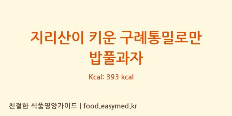 [청원생명농협쌀조합공동사업법인 식품소재가공센터] 지리산이 키운 구례통밀로만 밥풀과자 다이어트 영양 정보 (당류, 단백질)