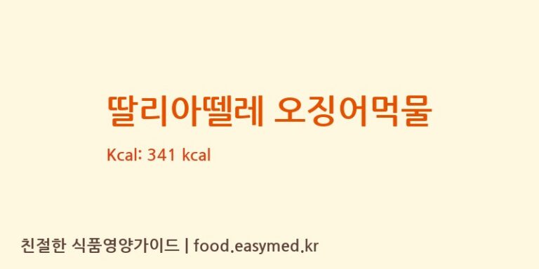 딸리아뗄레 오징어먹물 칼로리 및 주요 영양소 분석 (PATES FABRE)