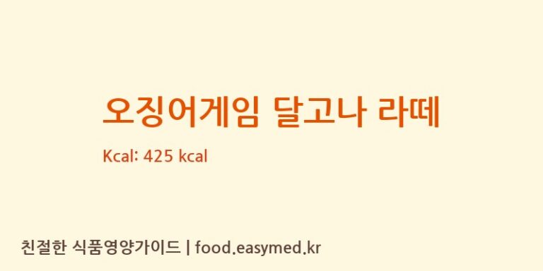 [(주)희망그린식품] 오징어게임 달고나 라떼 다이어트 영양 정보 (당류, 단백질)